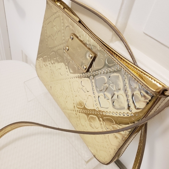 Kate Spade Light GOLDTONE Metallic Crossbody Bag - Picture 3 of 10